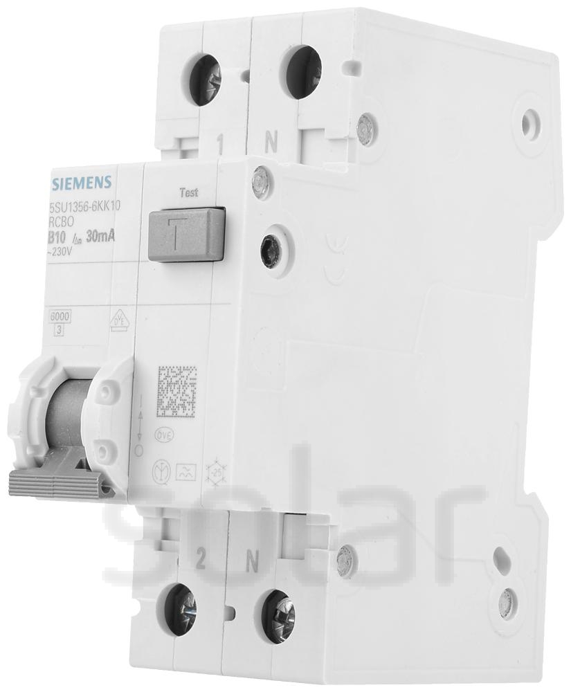 Siemens FI / LS 6 KA, 4P Typ A, 30 MA, C-Char, In: 16A Un: 400 V - 4